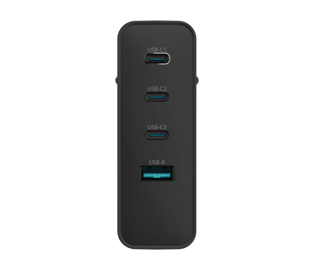 NATEC RIBERA GAN 3X USB-C + 1X USB-A 100W CZARNA NUC-2234 - 1480435 - zdjęcie 4